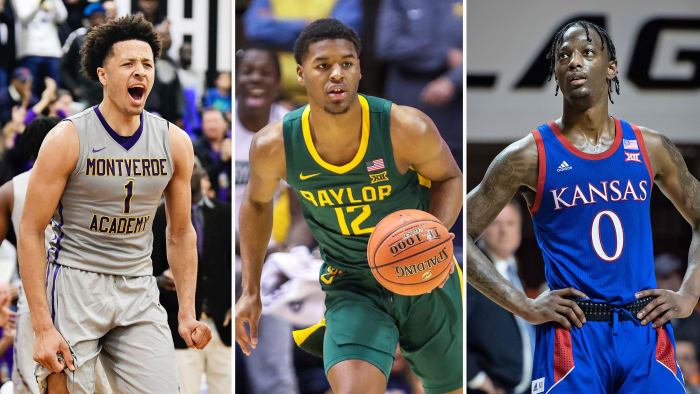 Cade Cunningham, Jared Butler and Marcus Garrett